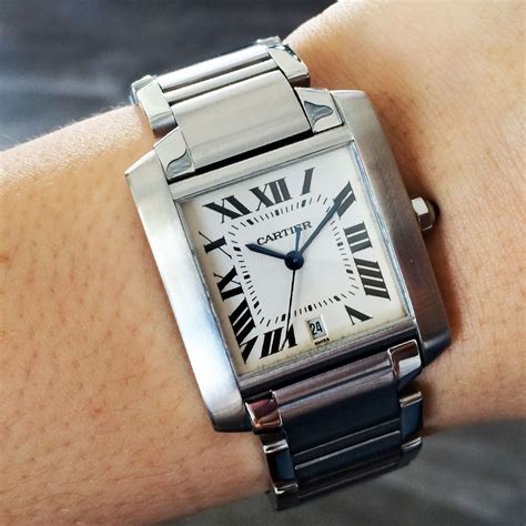 cartier tank watch price new|cartier tank francaise price.